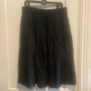 Joe Fresh black pleated skirt 100% cotton